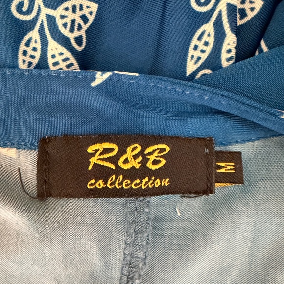 Floral Blue and Red Patterned Dress - Picture 4 of 5